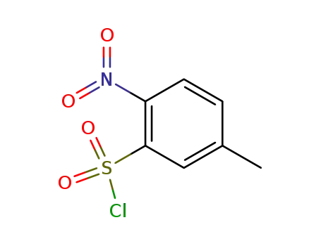 Molecular Structure of 173908-60-6 (Benzenesulfonyl chloride, 5-methyl-2-nitro-)