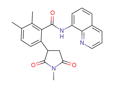 2,3-dimethyl-6-(1-methyl-2,5-dioxopyrrolidin-3-yl)-N-(quinolin-8-yl)benzamide