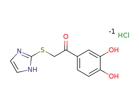 2-((1H-imidazol-2-yl)thio)-1-(3,4-dihydroxyphenyl)ethan-1-one hydrochloride