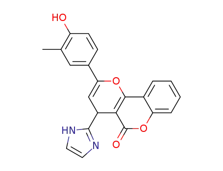 2-(4-hydroxy-3-methylphenyl)-4-(1H-imidazol-2-yl)pyrano[3,2-c]chromen-5(4H)-one