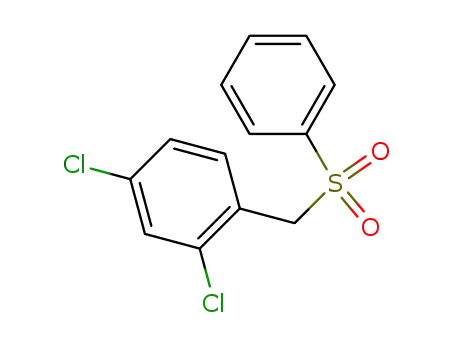 Molecular Structure of 90691-46-6 (Benzene, 2,4-dichloro-1-[(phenylsulfonyl)methyl]-)