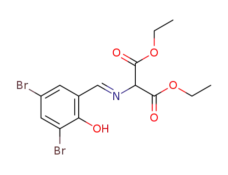 diethyl (E)-2-((3,5-dibromo-2-hydroxybenzylidene)amino)malonate