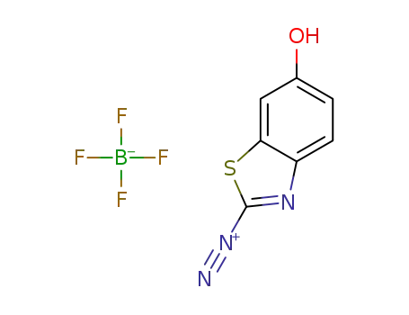 diazonium tetrafluoroborate salt of 2-amino-6-hydroxybenzothiazole