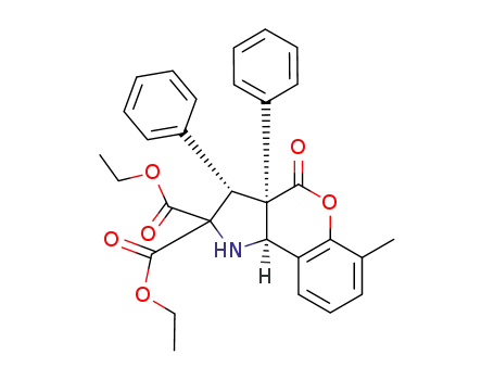 diethyl (3R,3aS,9bR)-6-methyl-4-oxo-3,3a-diphenyl-1,3a,4,9b-tetrahydrochromeno[4,3-b]pyrrole-2,2(3H)-dicarboxylate