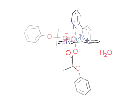 [Cd(2,2′-bipyridine)2(2-methyl-2-phenoxypropanoate)2]·H2O