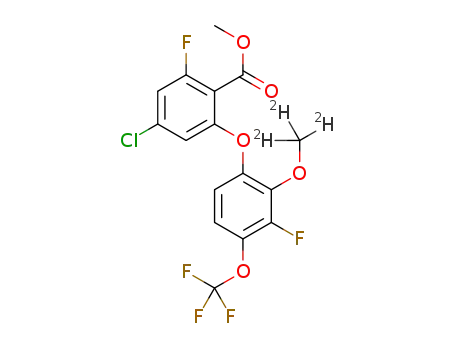 methyl 4-chloro-2-fluoro-6-[3-fluoro-2-(trideuteriomethoxy)-4-(trifluoromethoxy)phenoxy]benzoate