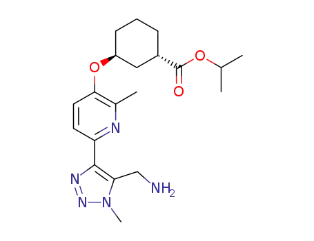 (1S,3S)-isopropyl 3-((6-(5-(aminomethyl)-1-methyl-1H-1,2,3-triazol-4-yl)-2-methylpyridin-3-yl)oxy)cyclohexane-1-carboxylate