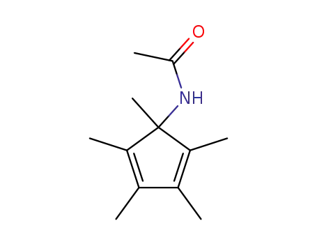 Molecular Structure of 114564-20-4 (Acetamide, N-(1,2,3,4,5-pentamethyl-2,4-cyclopentadien-1-yl)-)
