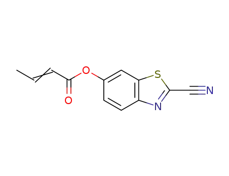 2-cyanobenzo[d]thiazol-6-yl but-2-enoate