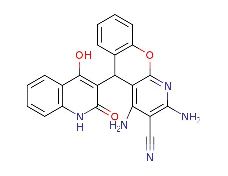 2,4-diamino-5-(4-hydroxy-2-oxo-1,2-dihydroquinolin-3-yl)-5H-chromeno[2,3-b]pyridine-3-carbonitrile
