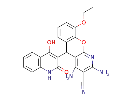 2,4-diamino-9-ethoxy-5-(4-hydroxy-2-oxo-1,2-dihydroquinolin-3-yl)-5H-chromeno[2,3-b]pyridine-3-carbonitrile