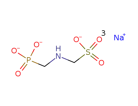 N-Phosphonylmethyl-aminomethylsulfonic acid trisodium salt