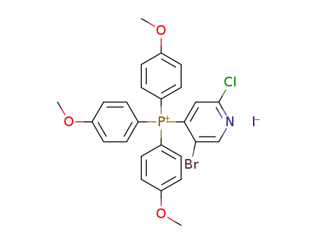 (5-bromo-2-chloropyridin-4-yl)tris(4-methoxyphenyl)phosphonium iodide