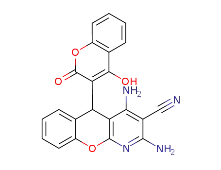 2,4-diamino-5-(4-hydroxy-2-oxo-2H-chromen-3-yl)-5H-chromeno[2,3-b]pyridine-3-carbonitrile