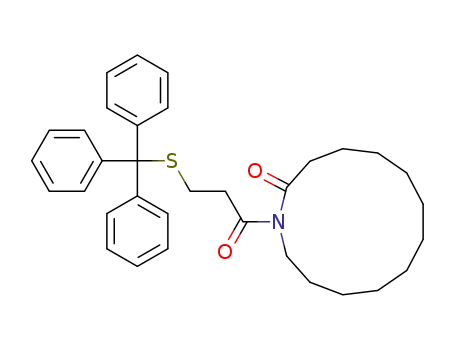 1-[3-(tritylthio)propanoyl]-1-azacyclotridecan-2-one