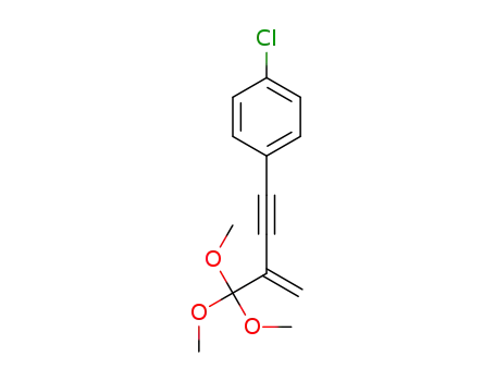 1-chloro-4-(3-(trimethoxymethyl)but-3-en-1-yn-1-yl)benzene