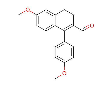 3,4-dihydro-6-methoxy-1-(4-methoxyphenyl)-2-naphthalenecarboxaldehyde