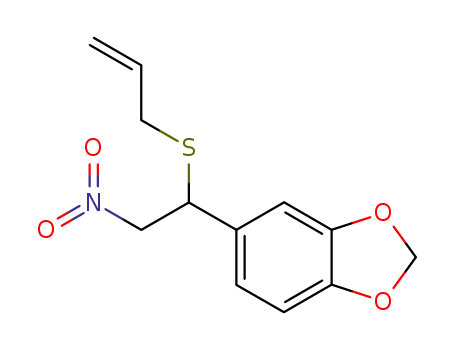 2-(allylthio)-2-(3,4-(methylenedioxy)phenyl)-1-nitroethane