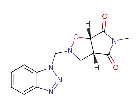 cis-2-(benzotriazol-1-ylmethyl)-5-methyl-2,3,3a,6a-tetrahydropyrrolo<3,4-d>isoxazole-4,6-dione