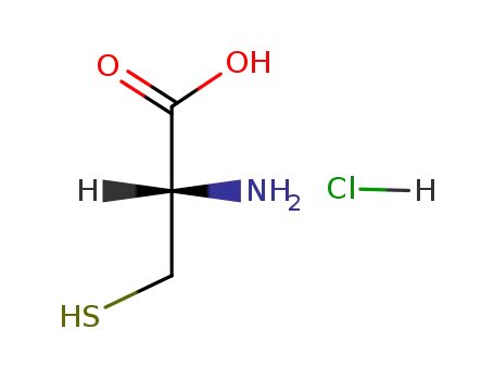 Molecular Structure of 32443-99-5 (D-Cysteine hydrochloride)