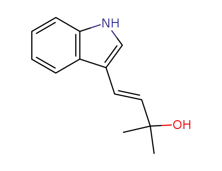 (E)-β-(3-Hydroxy-3-methylbutenyl)indole