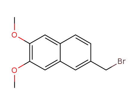 Molecular Structure of 90929-68-3 (Naphthalene, 6-(bromomethyl)-2,3-dimethoxy-)