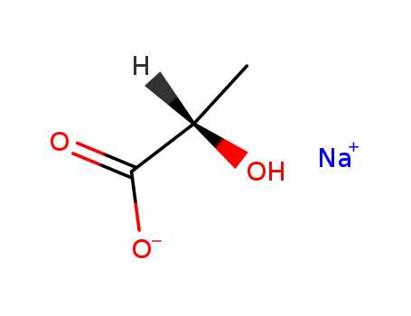 Molecular Structure of 867-56-1 (Propanoic acid,2-hydroxy-, sodium salt (1:1), (2S)-)