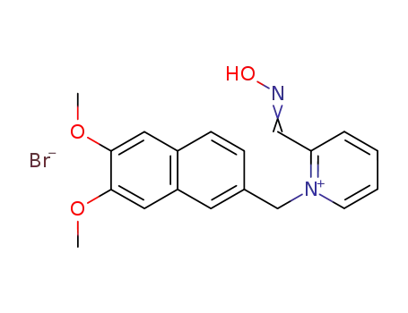 1-<(6,7-dimethoxy-2-naphthalenyl)methyl>-2-<(hydroxyimino)methyl>pyridinium bromide