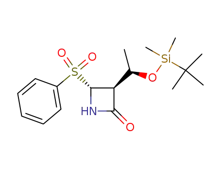 (3S,4R)-4-benzenesulfonyl-3-((1R)-1-(tert-butyldimethylsilanyloxy)-ethyl)-azetidin-2-one