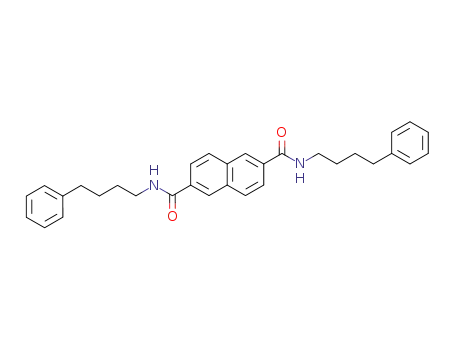 Molecular Structure of 141914-83-2 (2,6-Naphthalenedicarboxamide, N,N'-bis(4-phenylbutyl)-)