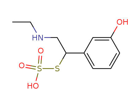 Thiosulfuric acid(H2S2O3), S-[2-(ethylamino)-1-(3-hydroxyphenyl)ethyl] ester (9CI)