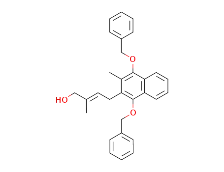 (E)-4-(1,4-Bis-benzyloxy-3-methyl-naphthalen-2-yl)-2-methyl-but-2-en-1-ol