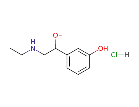 Molecular Structure of 943-17-9 (Etilefrine hydrochloride)