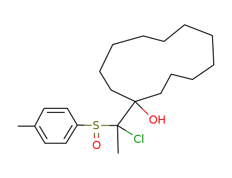 1-<1-chloro-1-(p-tolylsulfinyl)ethyl>-1-cyclododecanol
