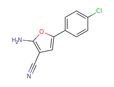 2-amino-5-(4'-chlorophenyl)furan-3-carbonitrile