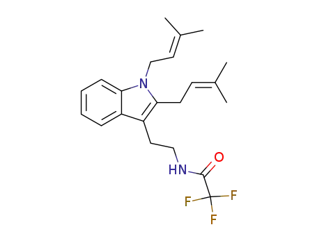 N-{2-[1,2-Bis-(3-methyl-but-2-enyl)-1H-indol-3-yl]-ethyl}-2,2,2-trifluoro-acetamide