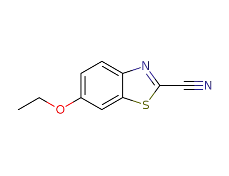 Molecular Structure of 91634-13-8 (2-Benzothiazolecarbonitrile,6-ethoxy-(7CI,9CI))
