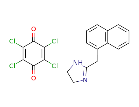 2-Naphthalen-1-ylmethyl-4,5-dihydro-1H-imidazole; compound with 2,3,5,6-tetrachloro-[1,4]benzoquinone
