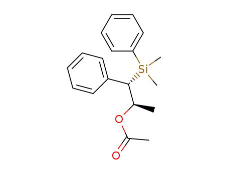(RS,SR)-1-phenyl-1-dimethyl(phenyl)silylprop-2-yl acetate