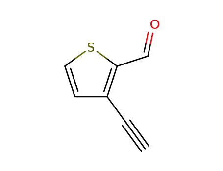 Molecular Structure of 221103-69-1 (2-Thiophenecarboxaldehyde, 3-ethynyl- (9CI))
