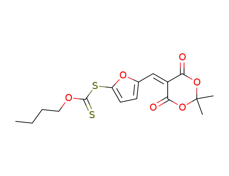 Dithiocarbonic acid O-butyl ester S-[5-(2,2-dimethyl-4,6-dioxo-[1,3]dioxan-5-ylidenemethyl)-furan-2-yl] ester