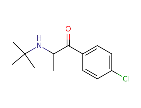 Molecular Structure of 252193-58-1 (1-PROPANONE, 1-(4-CHLOROPHENYL)-2-[(1,1-DIMETHYLETHYL)AMINO]- (9CL))