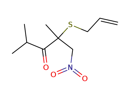 2-Allylsulfanyl-2,4-dimethyl-1-nitro-pentan-3-one