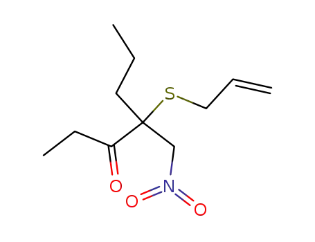 4-Allylsulfanyl-4-nitromethyl-heptan-3-one