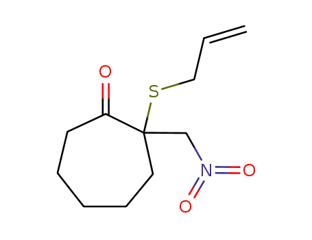 2-Allylsulfanyl-2-nitromethyl-cycloheptanone