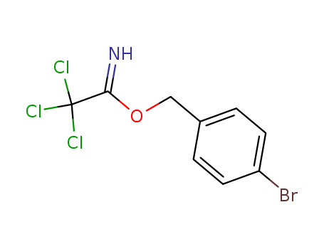 Molecular Structure of 146285-52-1 (Ethanimidic acid, 2,2,2-trichloro-, (4-bromophenyl)methyl ester)