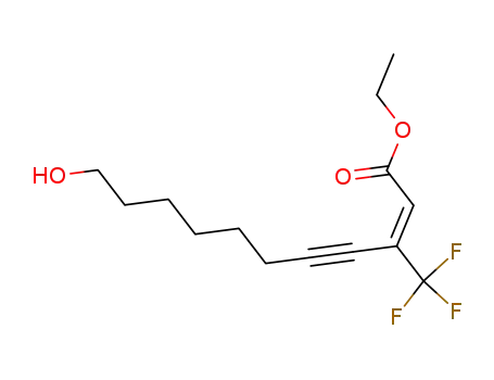 (E)-11-Hydroxy-3-trifluoromethyl-undec-2-en-4-ynoic acid ethyl ester