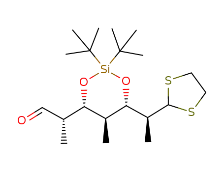 (S)-2-[(4R,5S,6S)-2,2-Di-tert-butyl-6-((S)-1-[1,3]dithiolan-2-yl-ethyl)-5-methyl-[1,3,2]dioxasilinan-4-yl]-propionaldehyde