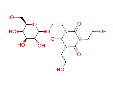 1-(β-D-galactopyranosylethyl)-3,5-bis(hydroxyethyl)cyanuric acid