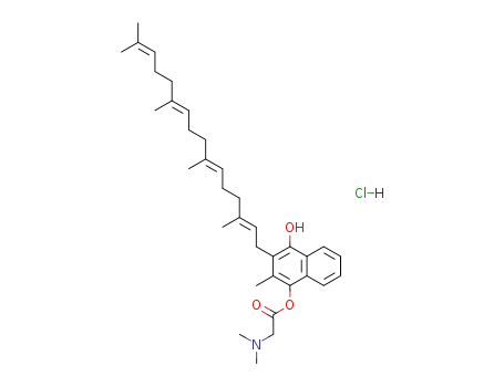 1-N,N-dimethylglycyloxy-2-methyl-3-tetraprenyl-4-hydroxy-naphthalene hydrocloride